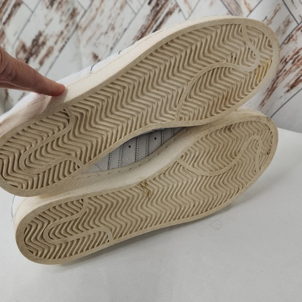 Adidas Superstar‎ 82 Debossed Geometric White Sneakers Shoes